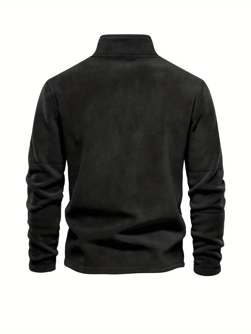 Corduroy Halb-Zip Pullover – Klassisch & Vielseitig