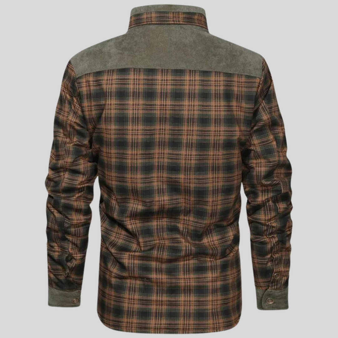 Fashionable Check Jacket for Men – Warm & Stylish