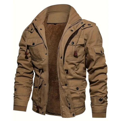 Cargo Winter Jacket for Men – Warm & Stylish
