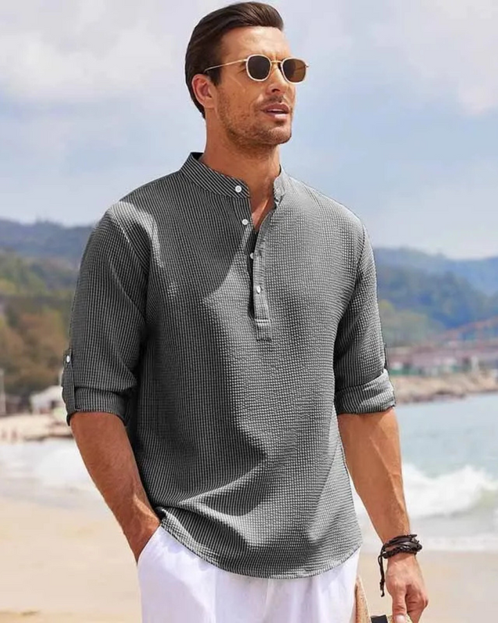 Herren Polo mit Langarm | Elegantes Freizeitshirt | Vielseitig für Alltag und Büro