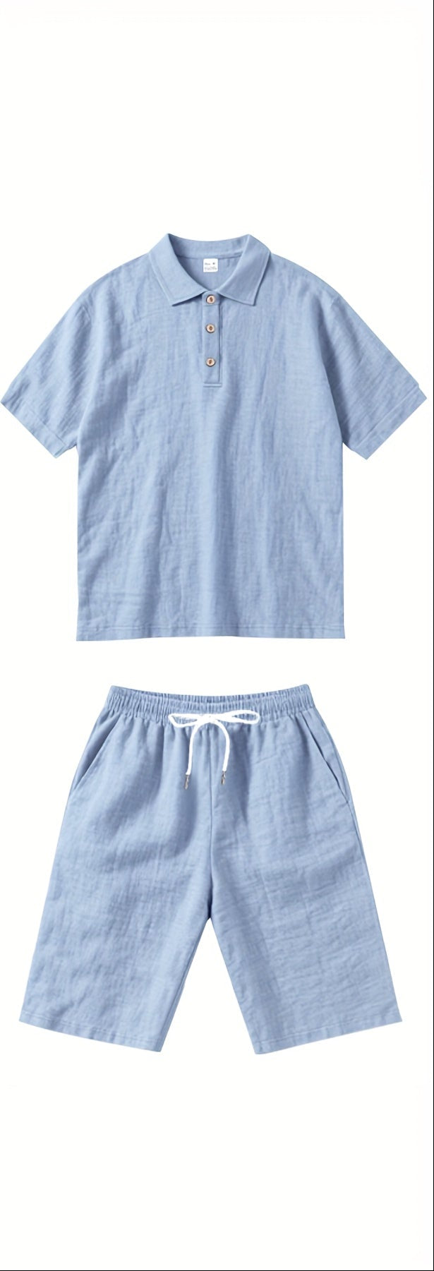 Herren Zweiteiler | Locker Geschnittenes Hemd und Shorts | Stilvoller Sommer-Look