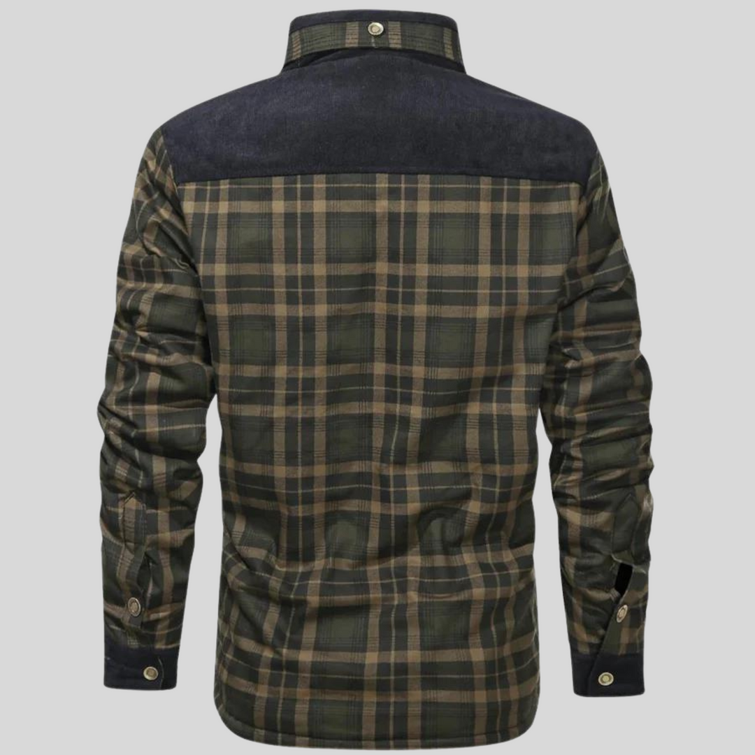 Fashionable Check Jacket for Men – Warm & Stylish