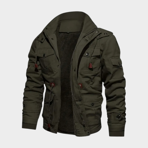 Cargo Winter Jacket for Men – Warm & Stylish