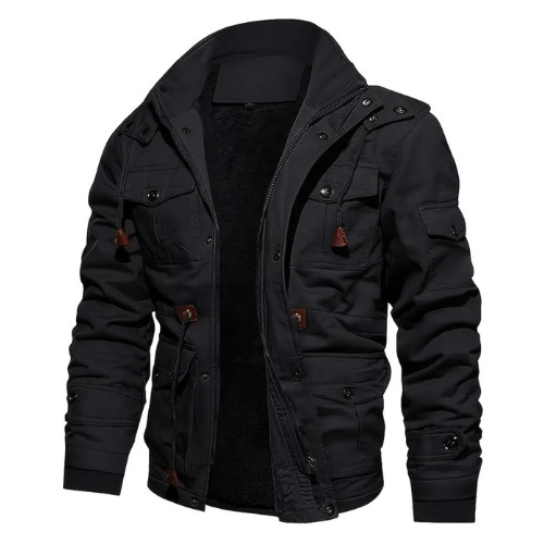 Cargo Winter Jacket for Men – Warm & Stylish
