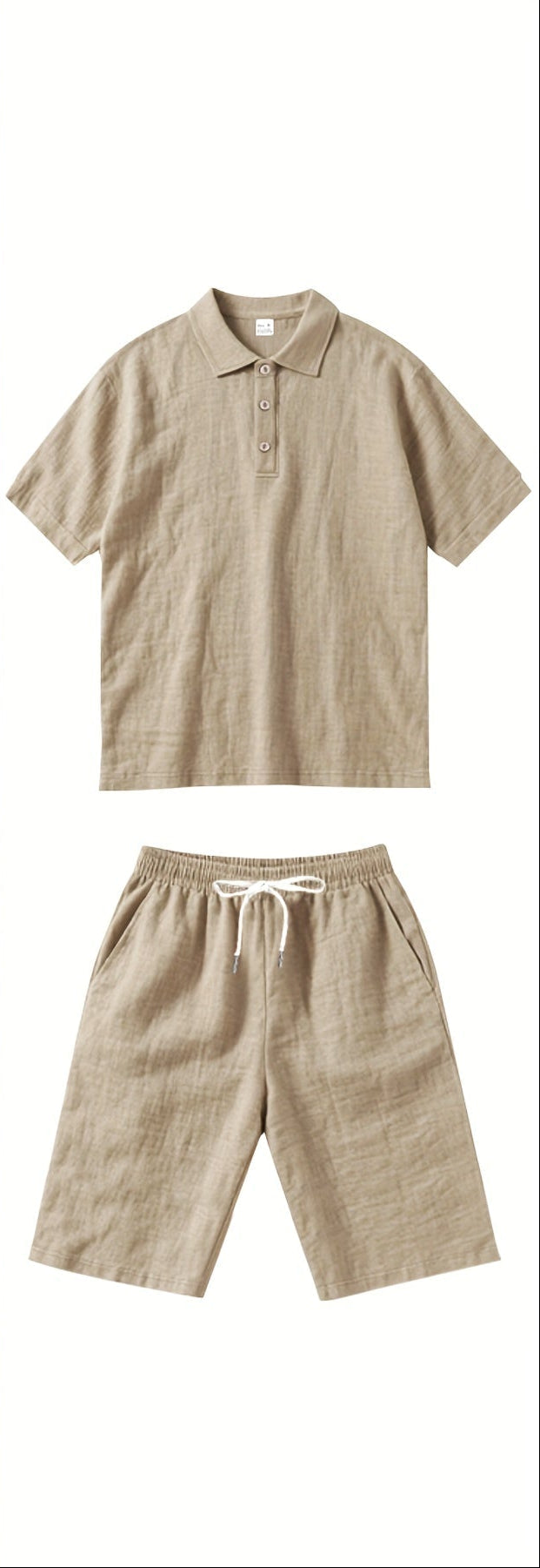 Herren Zweiteiler | Locker Geschnittenes Hemd und Shorts | Stilvoller Sommer-Look