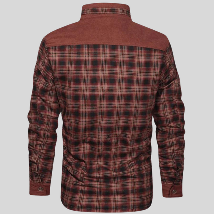 Fashionable Check Jacket for Men – Warm & Stylish