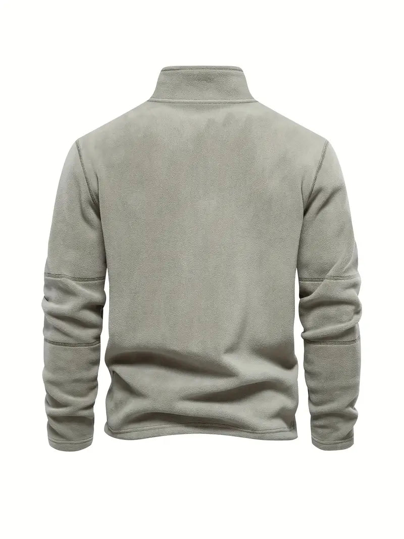 Corduroy Half-Zip Sweater – Classic & Versatile