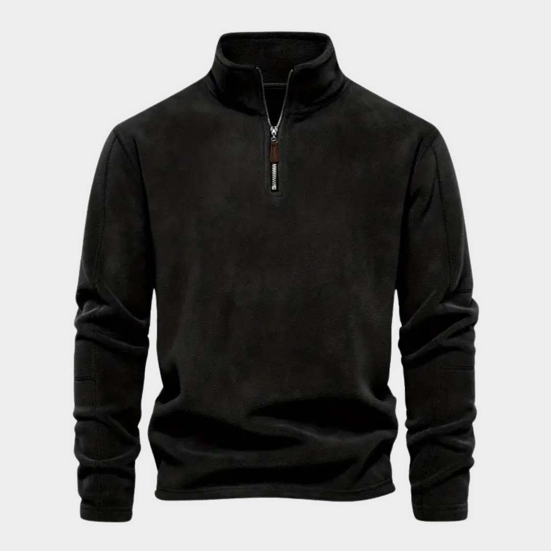 Corduroy Half-Zip Sweater – Classic & Versatile