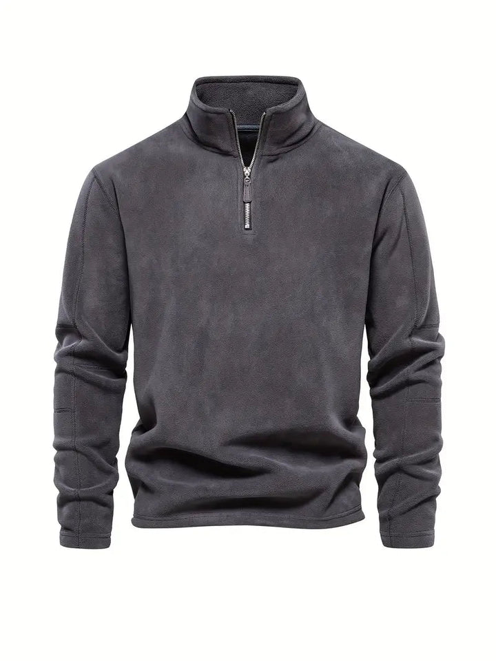 Corduroy Half-Zip Sweater – Classic & Versatile