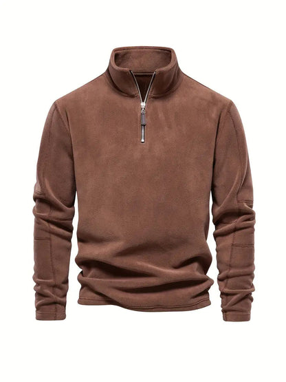 Corduroy Halb-Zip Pullover – Klassisch & Vielseitig