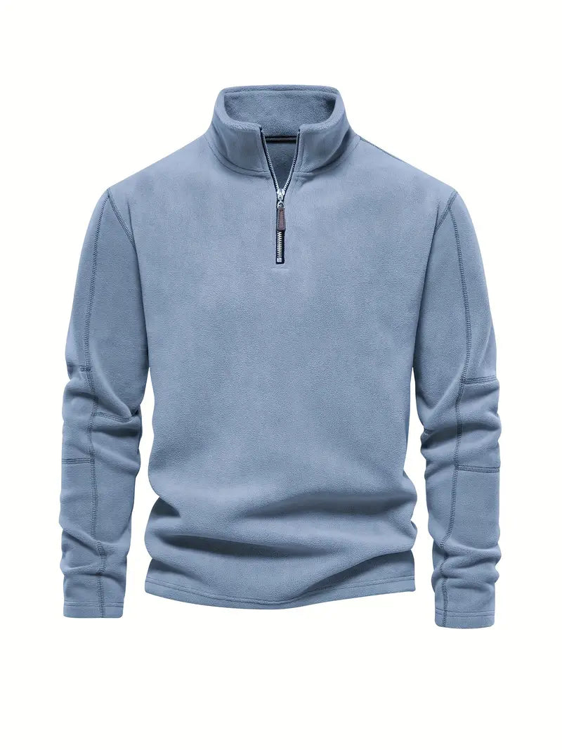 Corduroy Halb-Zip Pullover – Klassisch & Vielseitig