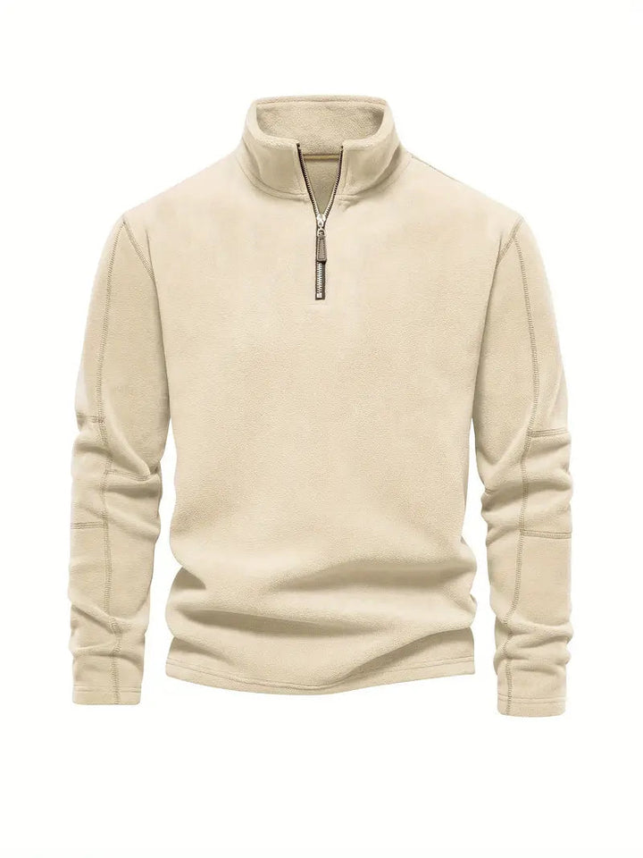 Corduroy Half-Zip Sweater – Classic & Versatile