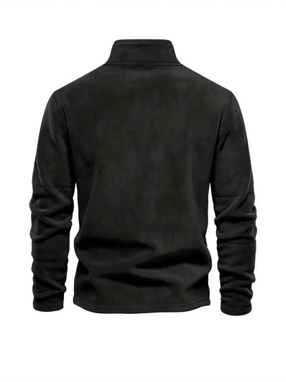 Corduroy Halb-Zip Pullover – Klassisch & Vielseitig