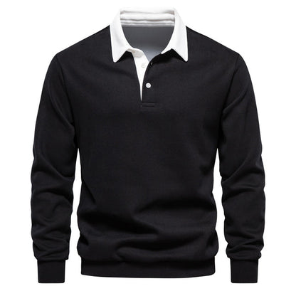 Elegant Polo Sweater for Men – Stylish & Comfortable