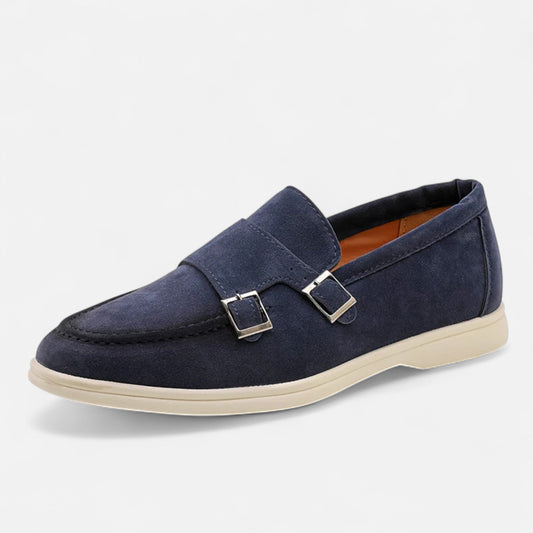 Herren Doppel-Schnallen Wildleder Loafer | Formal