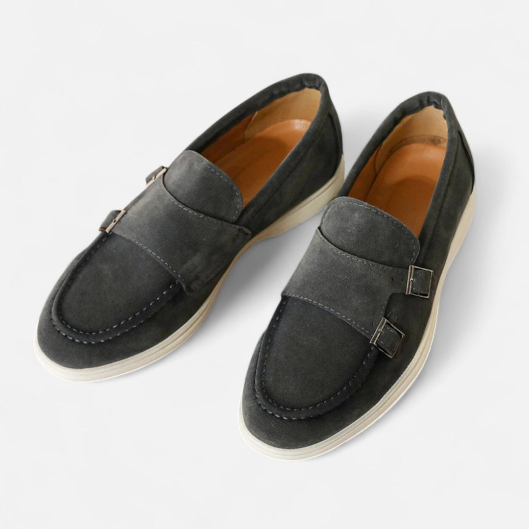 Herren Doppel-Schnallen Wildleder Loafer | Formal