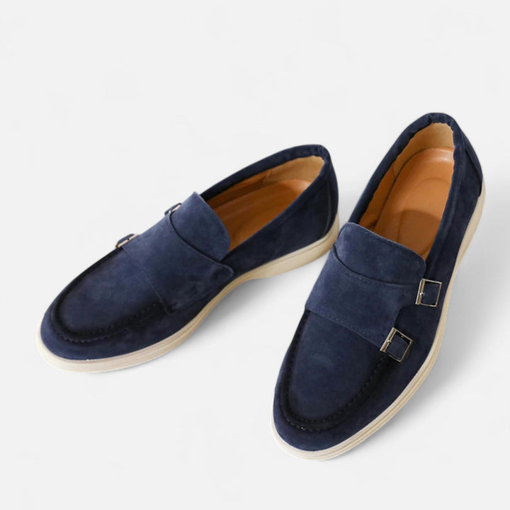 Herren Doppel-Schnallen Wildleder Loafer | Formal