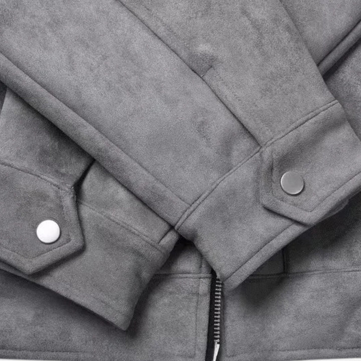 Herren Jacke mit Reißverschluss und Taschen | Langarm