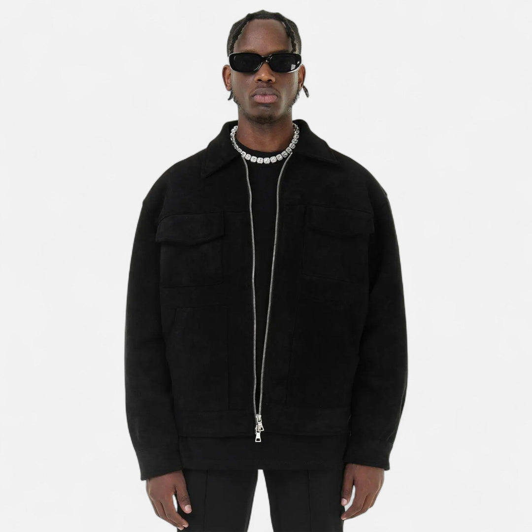 Herren Jacke mit Reißverschluss und Taschen | Langarm