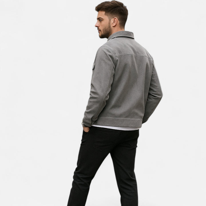 Herren Jacke mit Reißverschluss und Taschen | Langarm