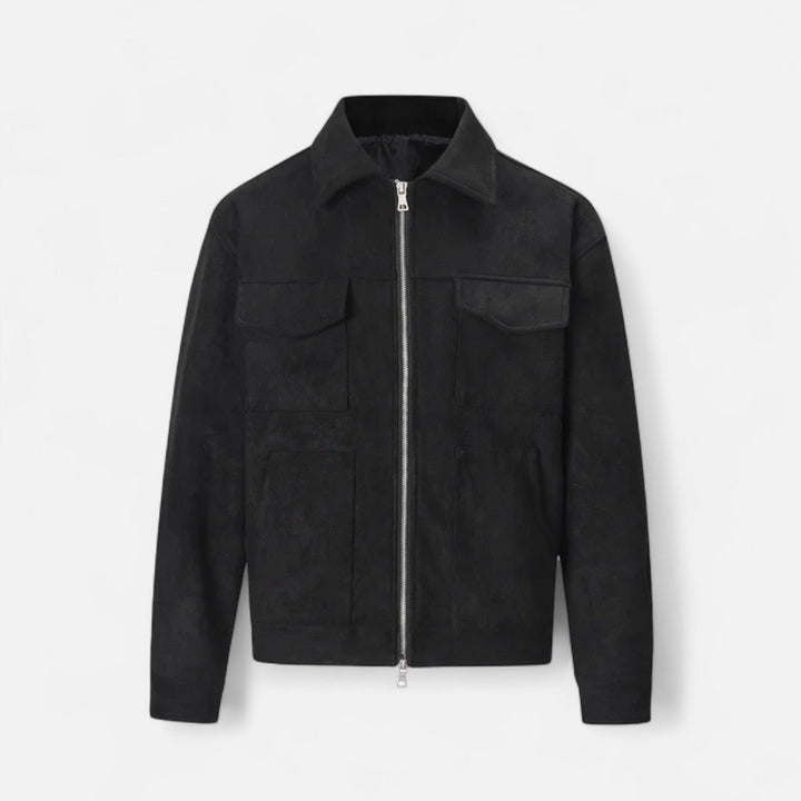 Herren Jacke mit Reißverschluss und Taschen | Langarm