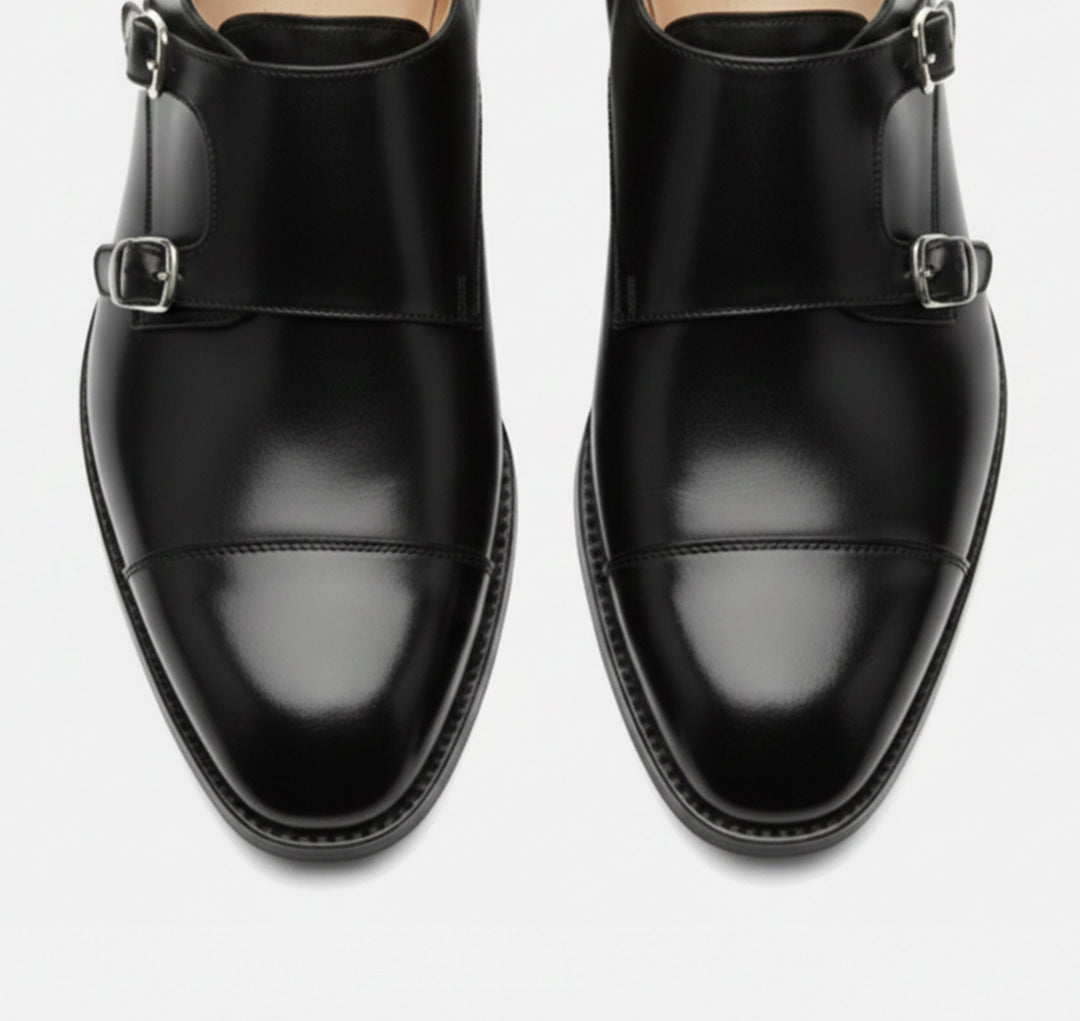 Herren Klassische Doppel-Schnallen Anzugschuhe | Formal