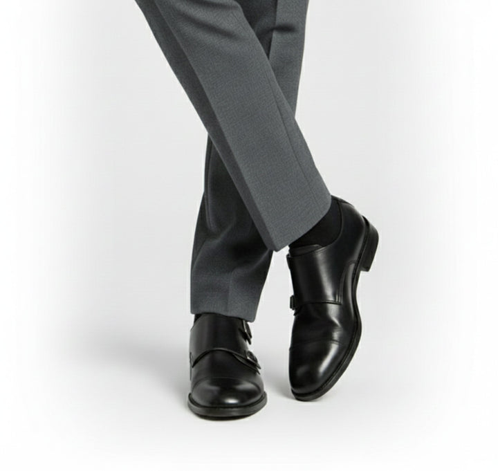 Herren Klassische Doppel-Schnallen Anzugschuhe | Formal
