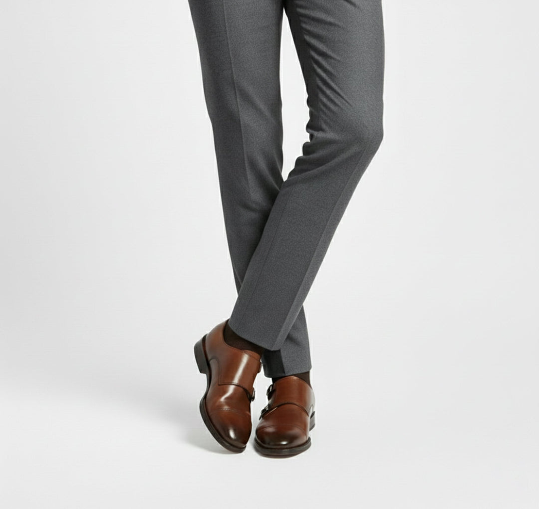 Herren Klassische Doppel-Schnallen Anzugschuhe | Formal
