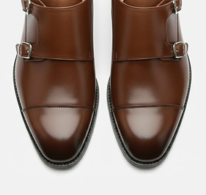 Herren Klassische Doppel-Schnallen Anzugschuhe | Formal