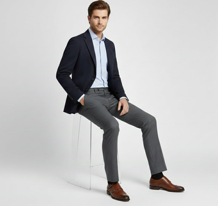 Herren Klassische Doppel-Schnallen Anzugschuhe | Formal