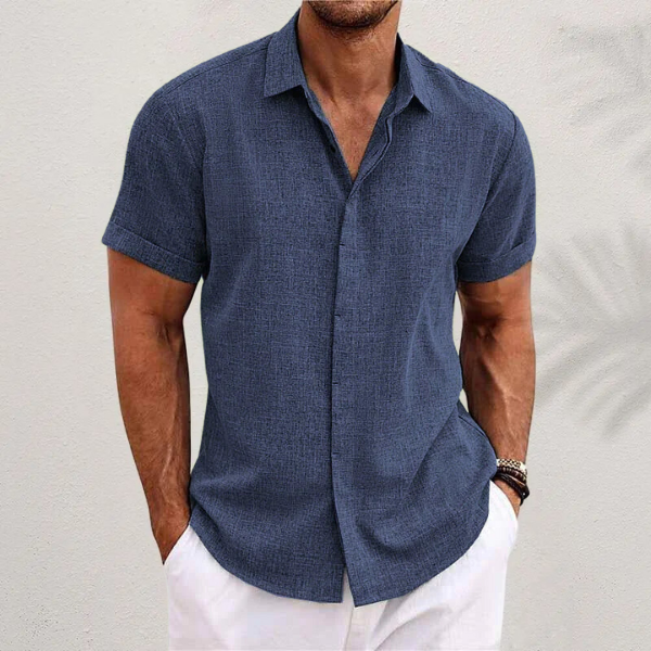 Herren Kurzarm Hemd mit Kragen | Minimalistisch
