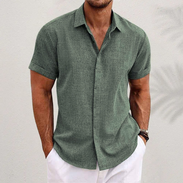 Herren Kurzarm Hemd mit Kragen | Minimalistisch