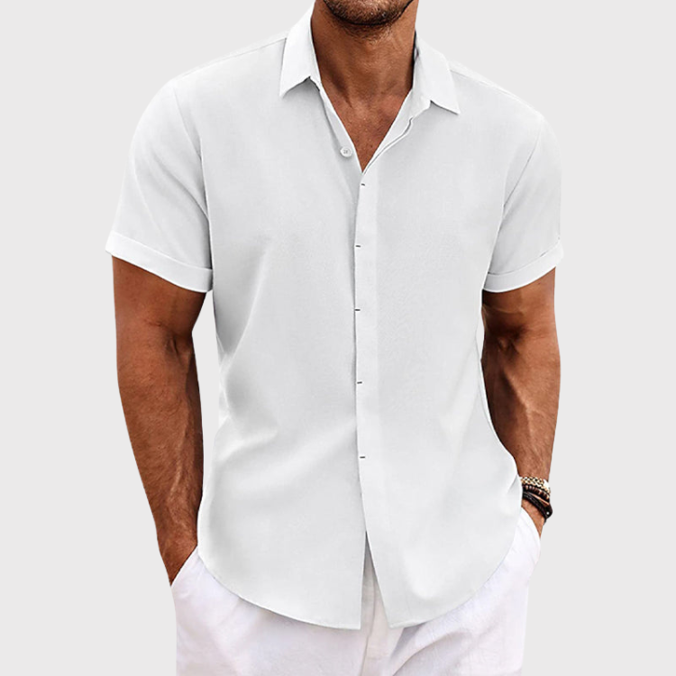 Herren Kurzarm Hemd mit Kragen | Minimalistisch
