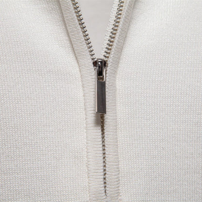 Herren Kurzarm Polohemd aus geripptem Strick | Mit Kragen