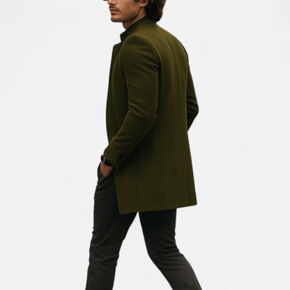 Herren Langarm Blazer ohne Verschluss | Lässig Stil