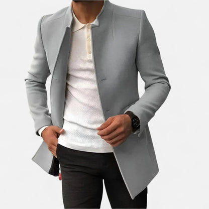 Herren Langarm Blazer ohne Verschluss | Lässig Stil