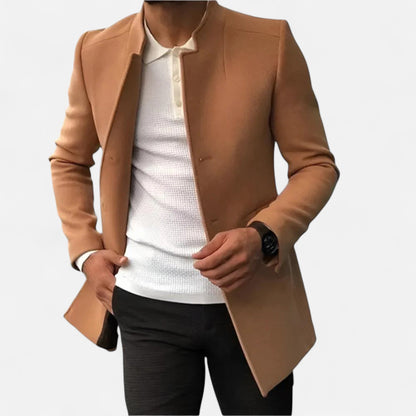 Herren Langarm Blazer ohne Verschluss | Lässig Stil