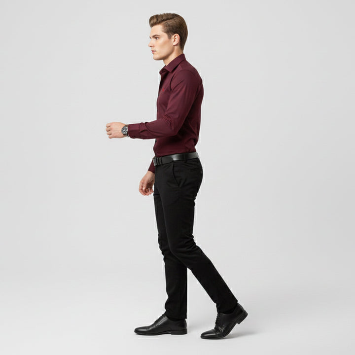 Herren Langarm Hemd mit Kragen | Formal