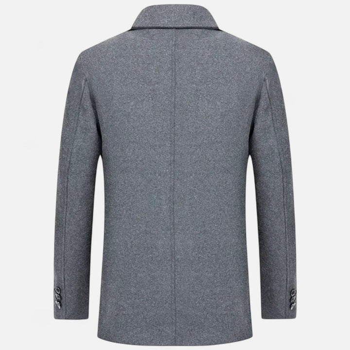 Herren Langarm Mantel mit Reverskragen | Formal