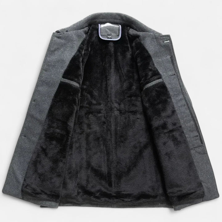 Herren Langarm Mantel mit Reverskragen | Formal