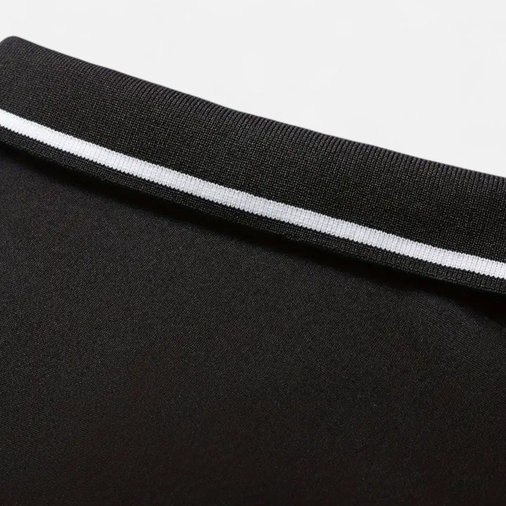 Herren Langarm Polo-Oberteil mit Kragen | Modern