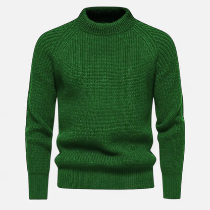 Herren Langarm Rundhals Strickpullover | Warm