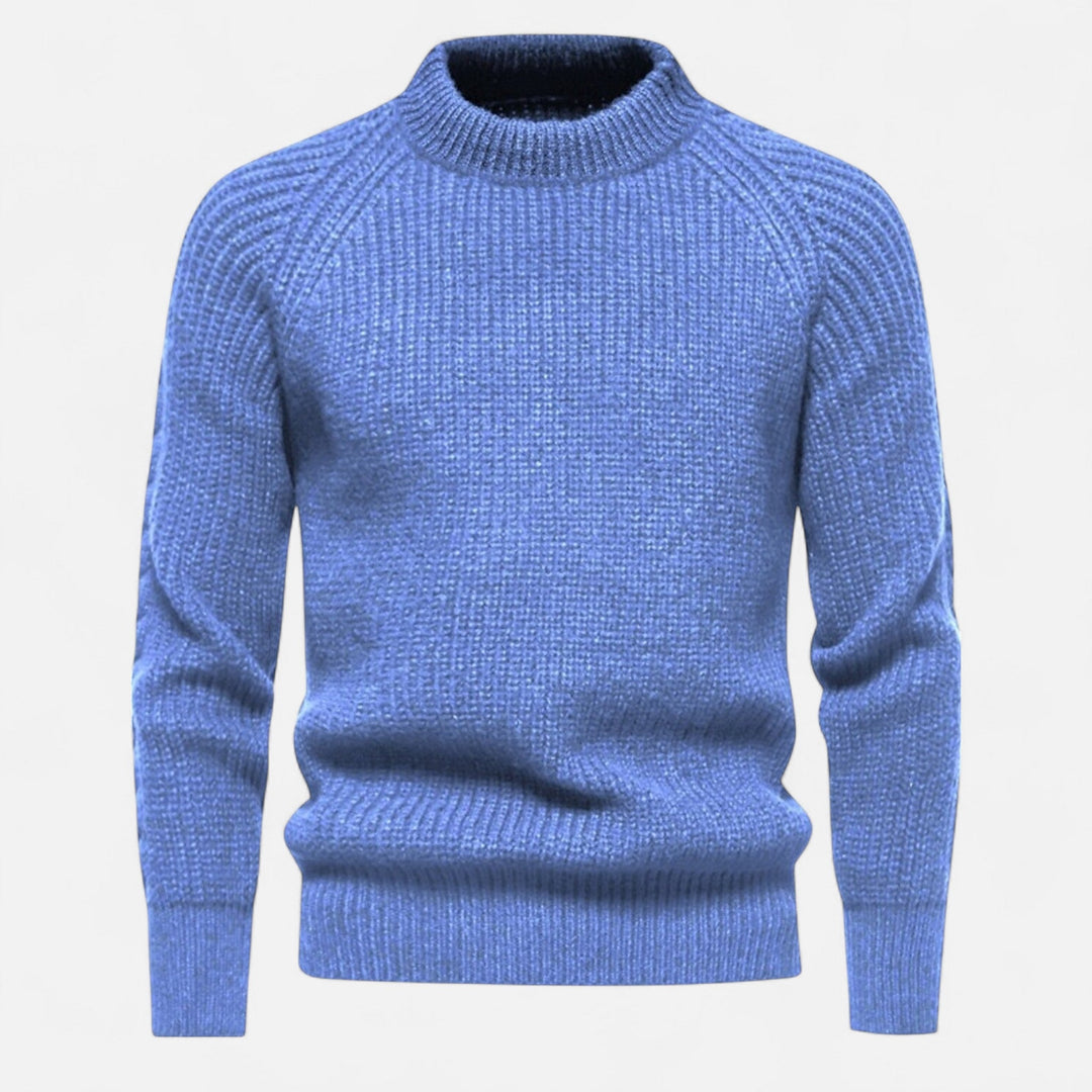 Herren Langarm Rundhals Strickpullover | Warm