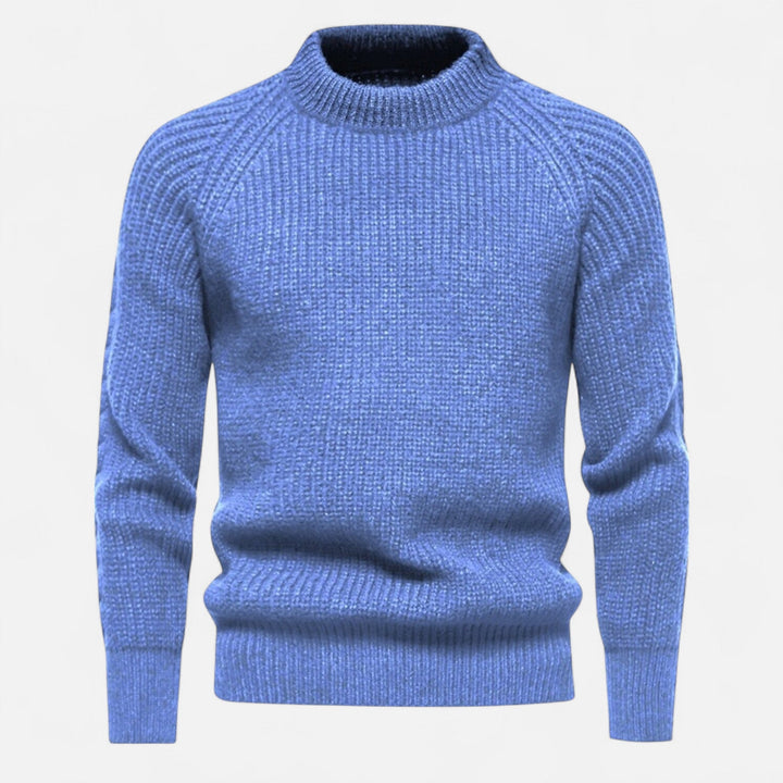 Herren Langarm Rundhals Strickpullover | Warm
