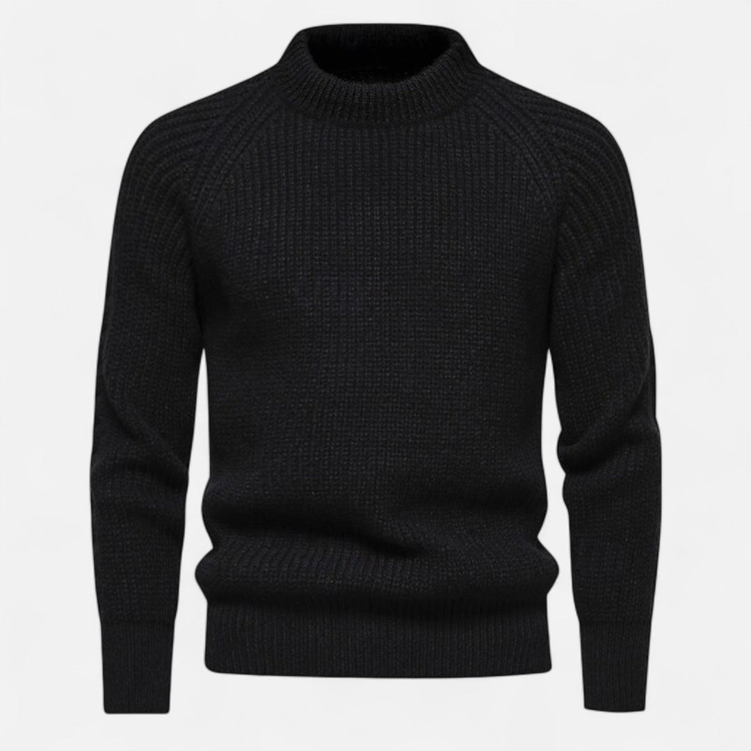 Herren Langarm Rundhals Strickpullover | Warm