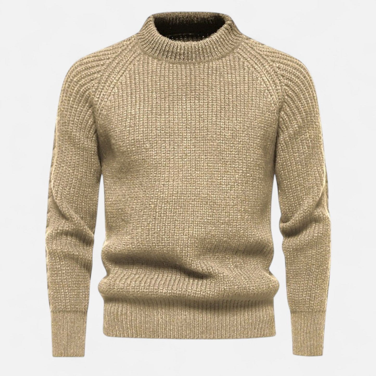 Herren Langarm Rundhals Strickpullover | Warm
