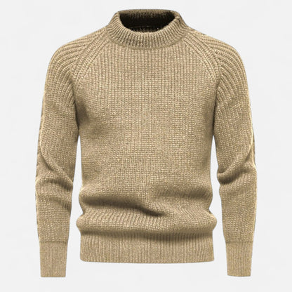 Herren Langarm Rundhals Strickpullover | Warm