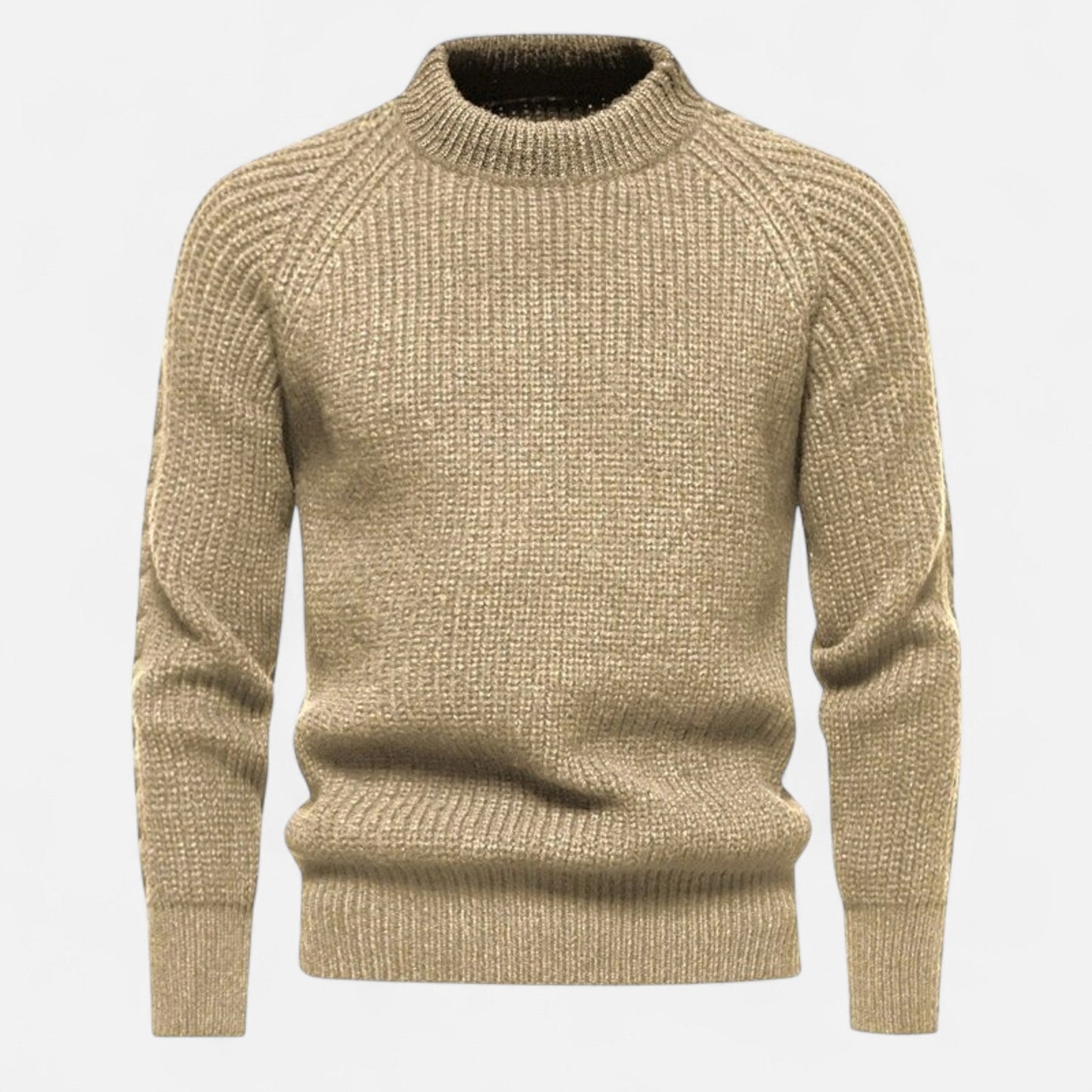 Herren Langarm Rundhals Strickpullover | Warm 9