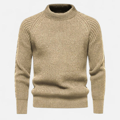 Herren Langarm Rundhals Strickpullover | Warm 9