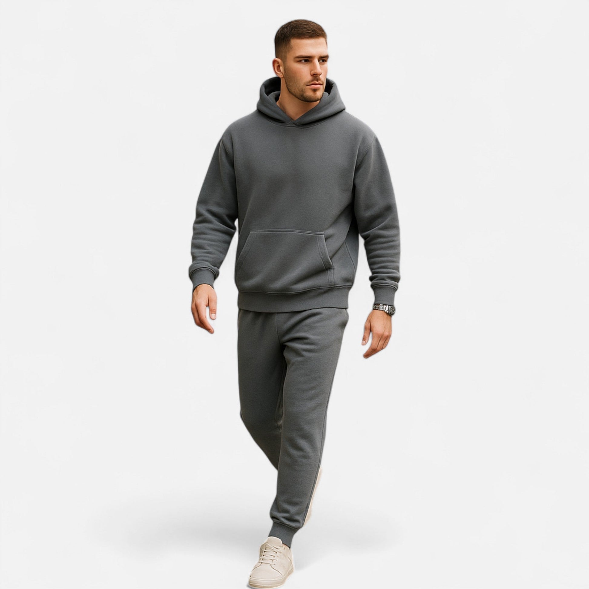 Herren Oversized Pullover Hoodie | Kängurutasche
